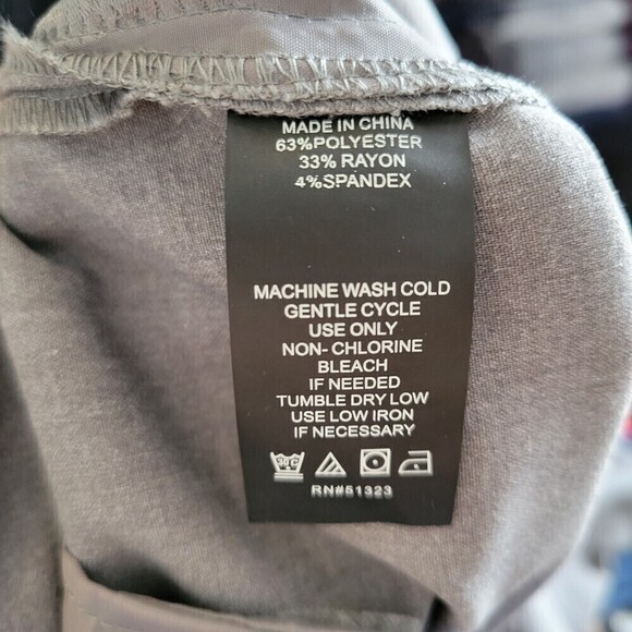 Vince Camuto Gray Straight Leg Long Trouser Career Pants Slacks Size 12 Petite - Picture 10 of 11